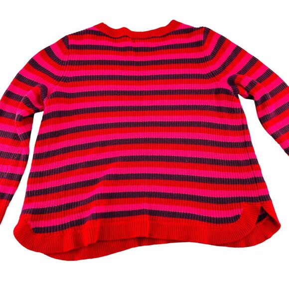 Lane Bryant Red & Pink Striped Sweater 18/20 - Picture 5 of 6